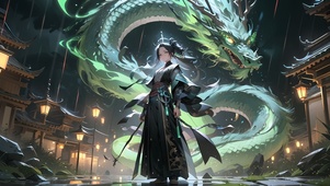 炫酷青龙少女