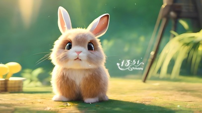 4k可爱萌萌兔子