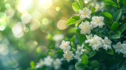 4K 朝阳下的小花