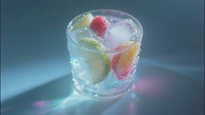 清凉水果气泡水