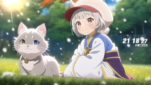猫咪与女孩