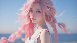 唯美可爱甜美女孩