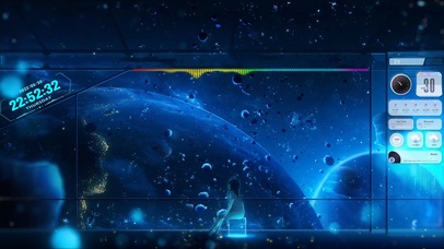 治愈唯美科幻太空少女