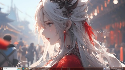 4K古风清纯少女主题