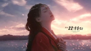 唯美夕阳古装女神