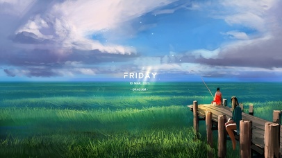 4k梦境蓝天草原