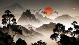 4k古墨山水