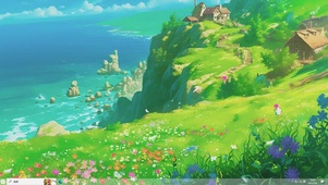动漫护眼AI场景-桌面主题