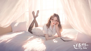 她的存在如同一幅流动的画卷