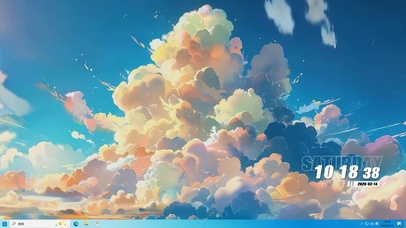 护眼云彩桌面主题