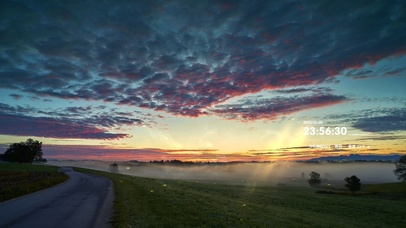 4k 治愈唯美夕阳公路