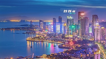 4K 璀璨城市港湾