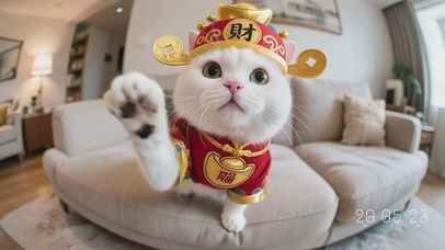 招财猫咪 财运滚滚来