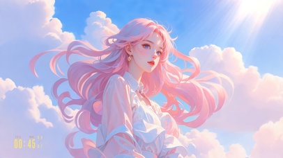 4k 粉发女神