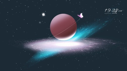 梦幻光环粉色星球