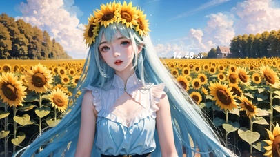 4k向日葵女孩
