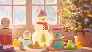 可爱小雪人