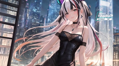 二次元黑丝美少女