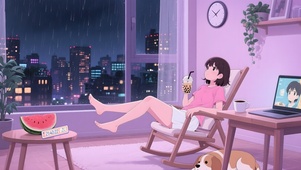 宁静雨夜