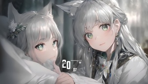 可爱猫咪姐妹