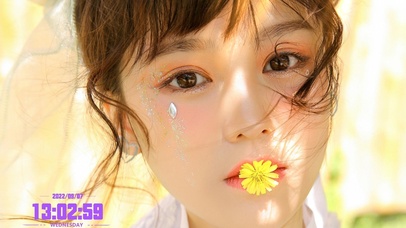 夏日清纯好看美女