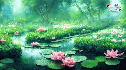 一池静心若莲（护眼）