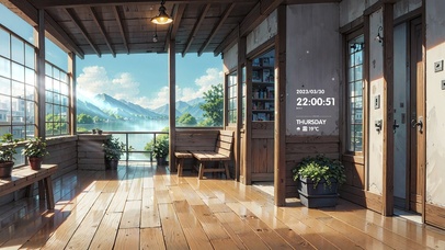 唯美动漫别墅小屋