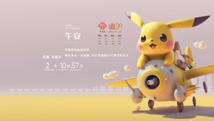 皮卡丘兜风飞机