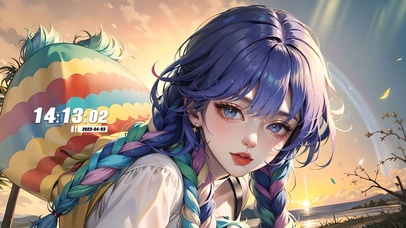 4k彩虹幸运女孩