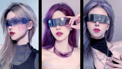 时尚美女三拼4K电脑壁纸