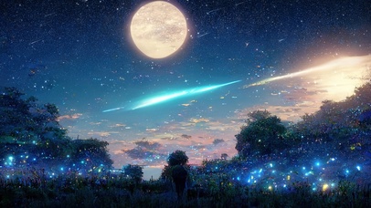 4K唯美治愈梦幻星空夜景