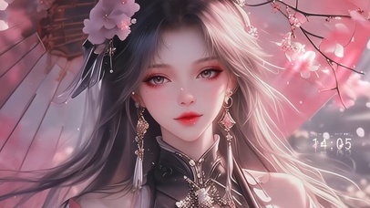 唯美清纯樱花美女