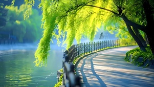 河边垂柳