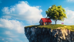 悬崖上小屋