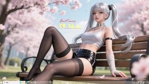 公园里的美少女