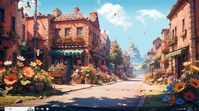 阳光小镇（随时间变化）