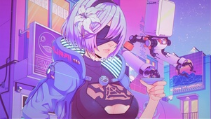 紫发少女