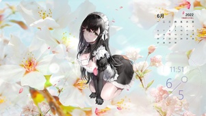 二次元女仆美少女