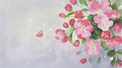 春棠水彩芳香自来