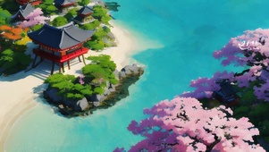 唯美 桃花岛