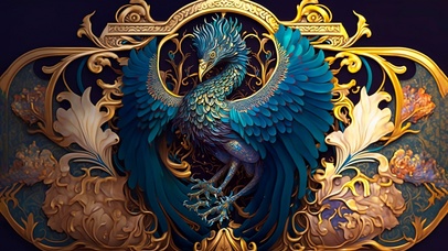 神兽 孔雀 简约4K动态壁纸