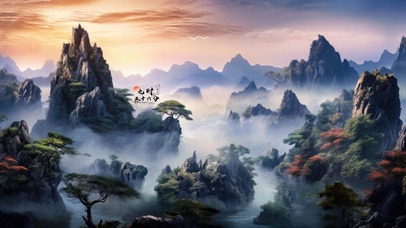 4K唯美古风山水