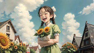 元气向日葵女孩