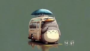 雨点滴答 龙猫与巴士
