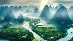 山水雾气