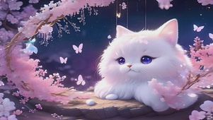 可爱小胖猫