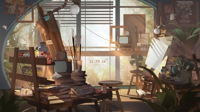 唯美治愈动漫画室