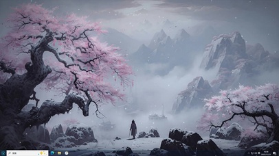 雪樱孤影-桌面主题