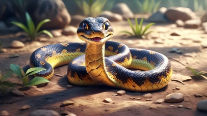 十二生肖之可爱蛇