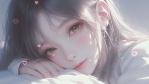 甜甜的女孩